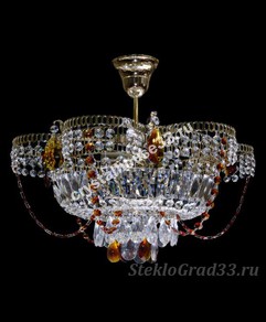 Ромашка 3 лампы цветная